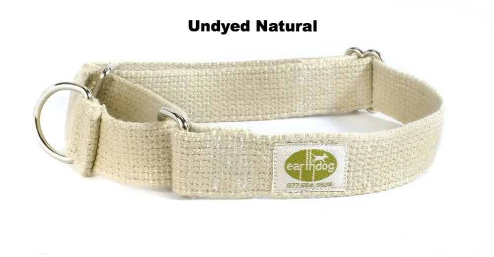 100% Hemp Solid Martingale Collars - 6 Colors