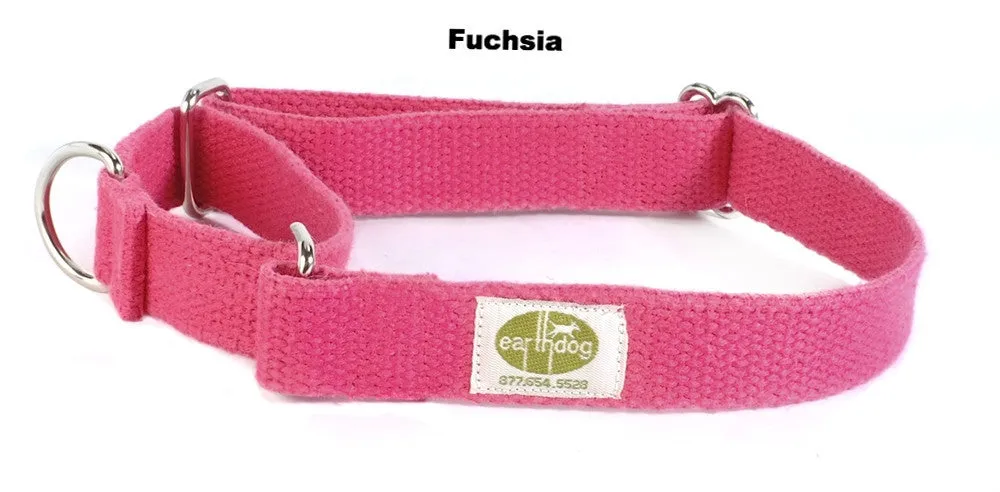 100% Hemp Solid Martingale Collars - 6 Colors