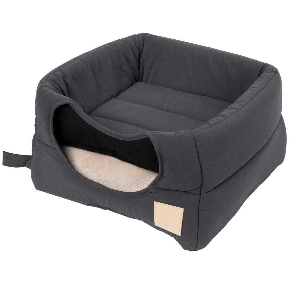 15% OFF: Fuzzyard Life Cubby Bed For Cats & Dogs (Slate Grey)