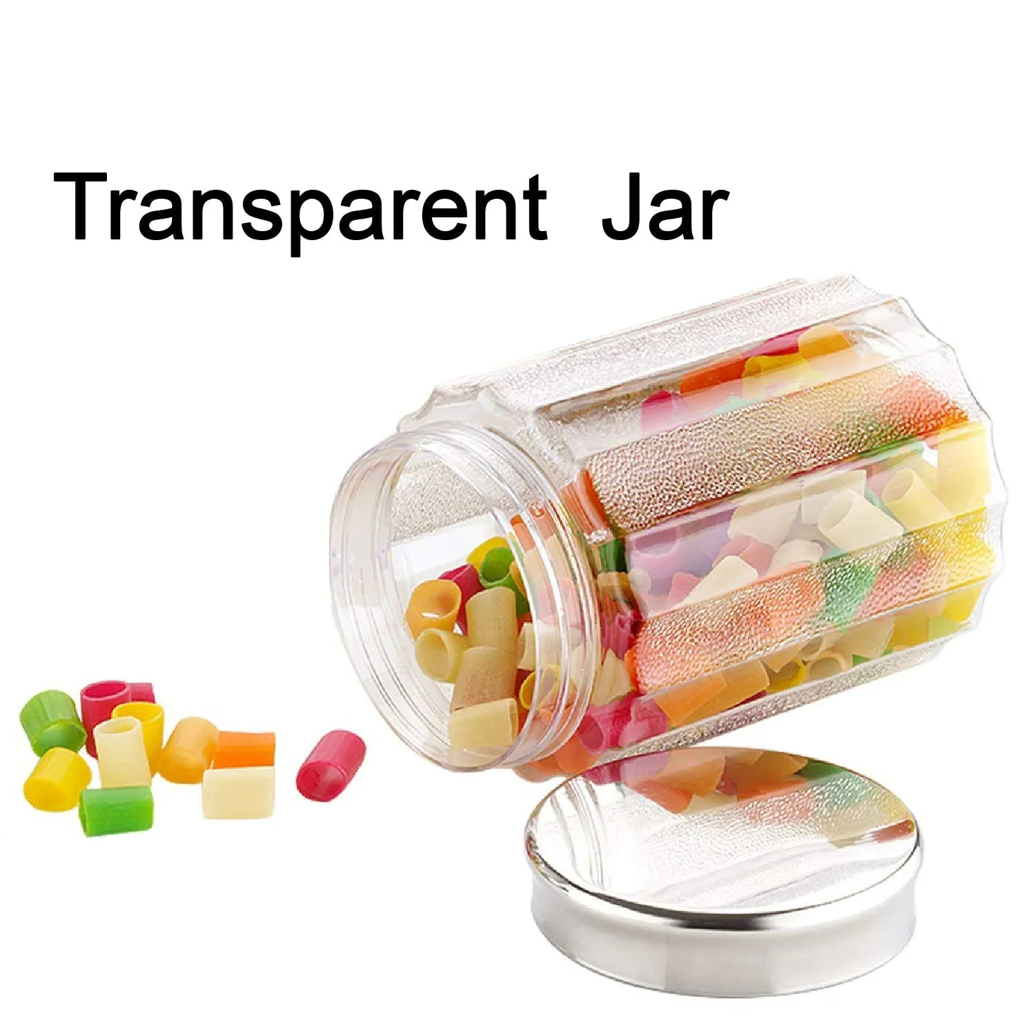 2456 jar Container Coming with Metal Air Tight and Rust Proof Cap (Set of 3)