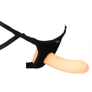 6.5-inch Flesh Hollow Strap-on Penis Dildo with Harness