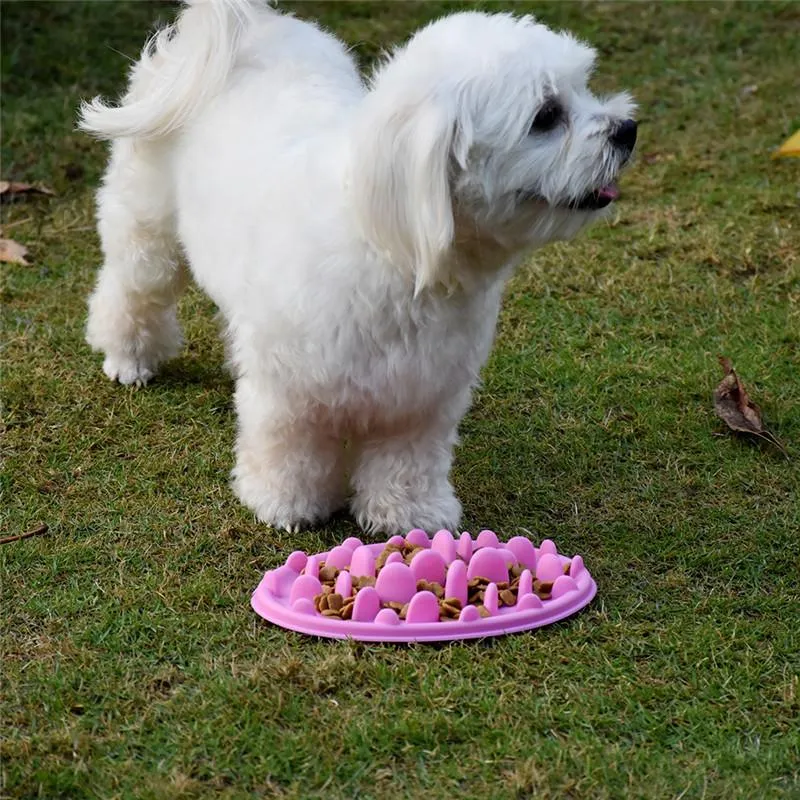 Anti-Choke Slow Feed Dog Bowl, Fun Feeder Interactive Bloat Stop Dog Bowl, Anti-Gulping Dog Bowl, Eco-friendly, Durable and Non Toxic