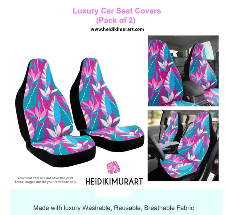 Bad Girl Car Seat Covers, 2-Pack Designer Essential Premium Quality Best Microfiber Luxury Car Seat