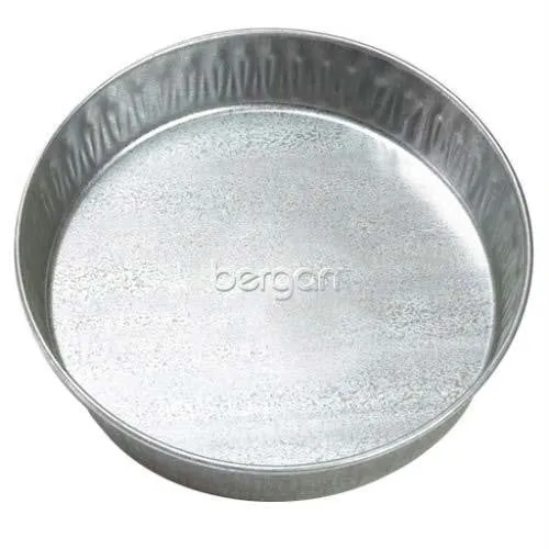 Bergan Galvanized Pet Pan 3 Quarts Silver 12.5" X 12.5" X 2.13"