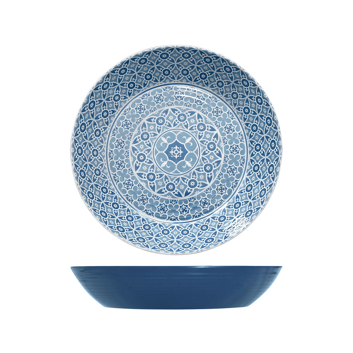 Blue Marrakesh Melamine Bowl 42.5 x 8cm - Pack 1