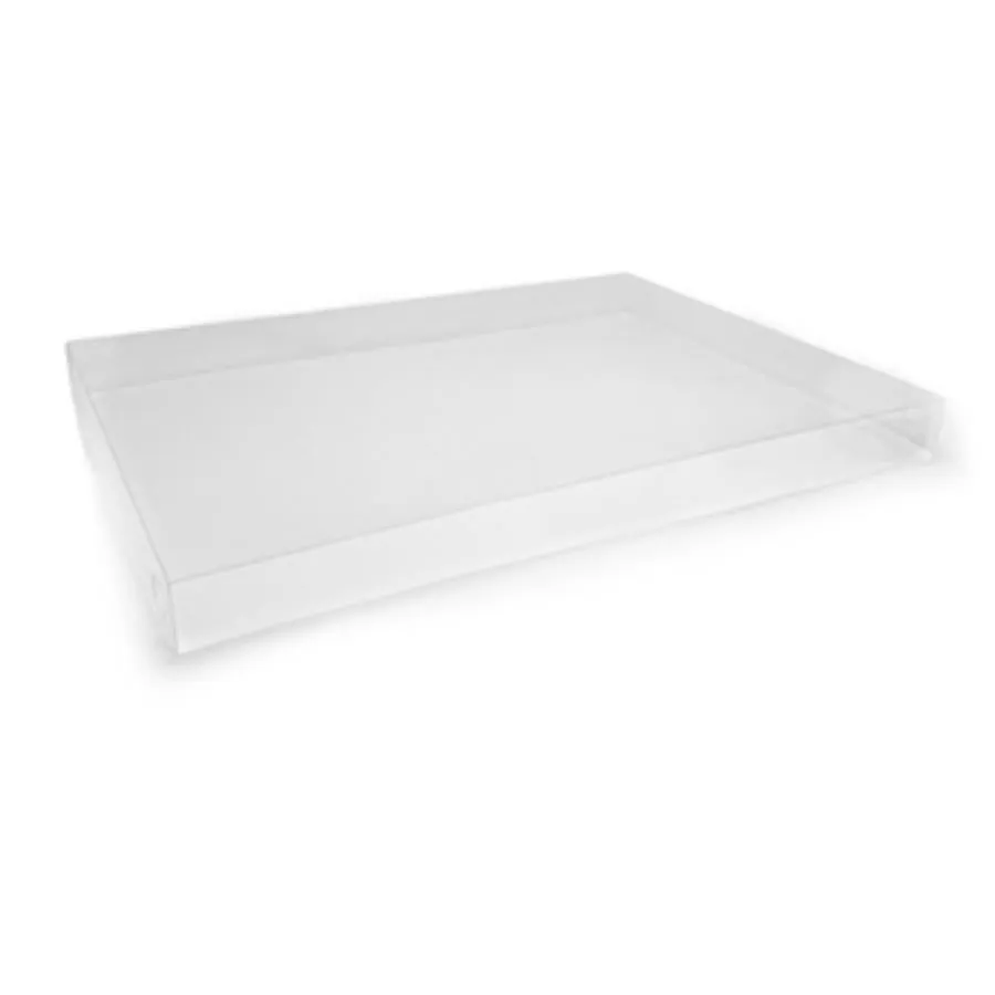 BULK 100pk Large Square Clear PET Lid 280x280x30mm (LIDS ONLY)