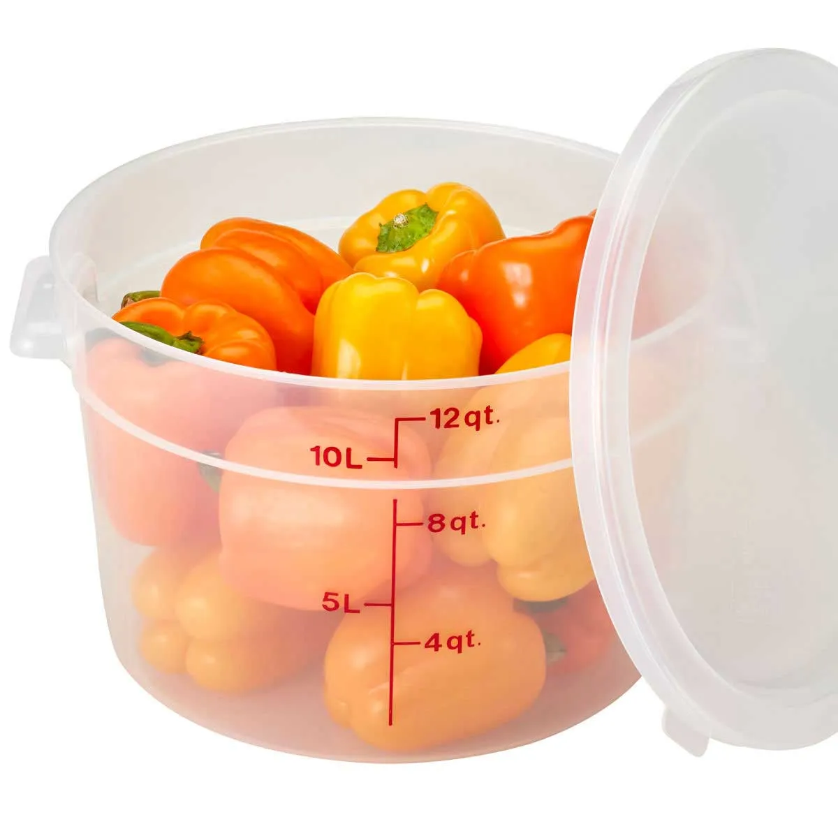 Cambro RFS12PP190 Round Storage Container, Translucent, 12 qt.