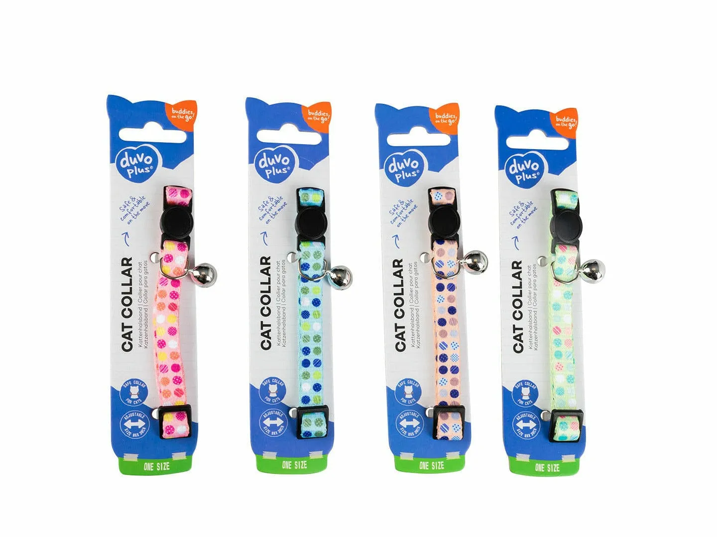 CAT COLLAR CANDY NYLON 20-30cm / 10mm mixed colors