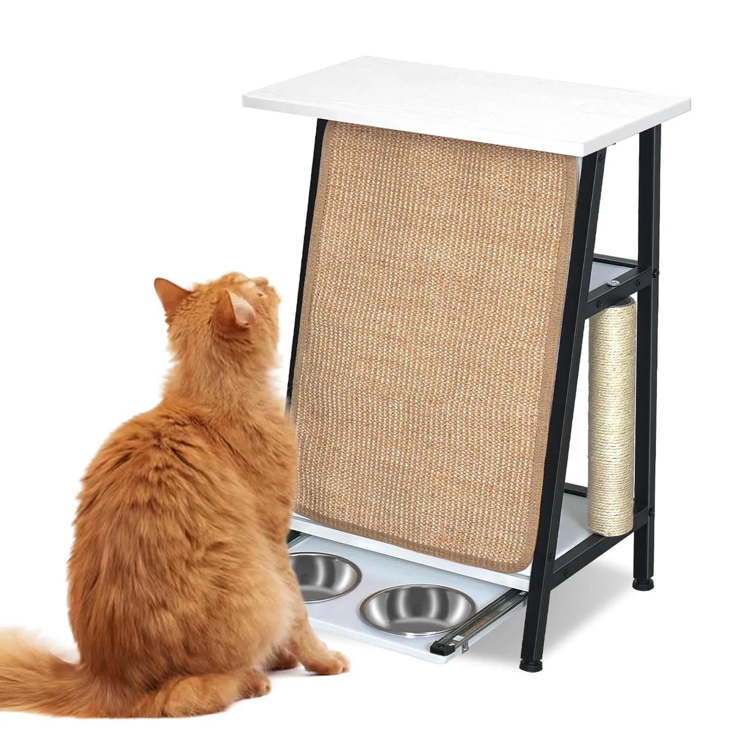 Cat Side Table With Feeding Station PF012