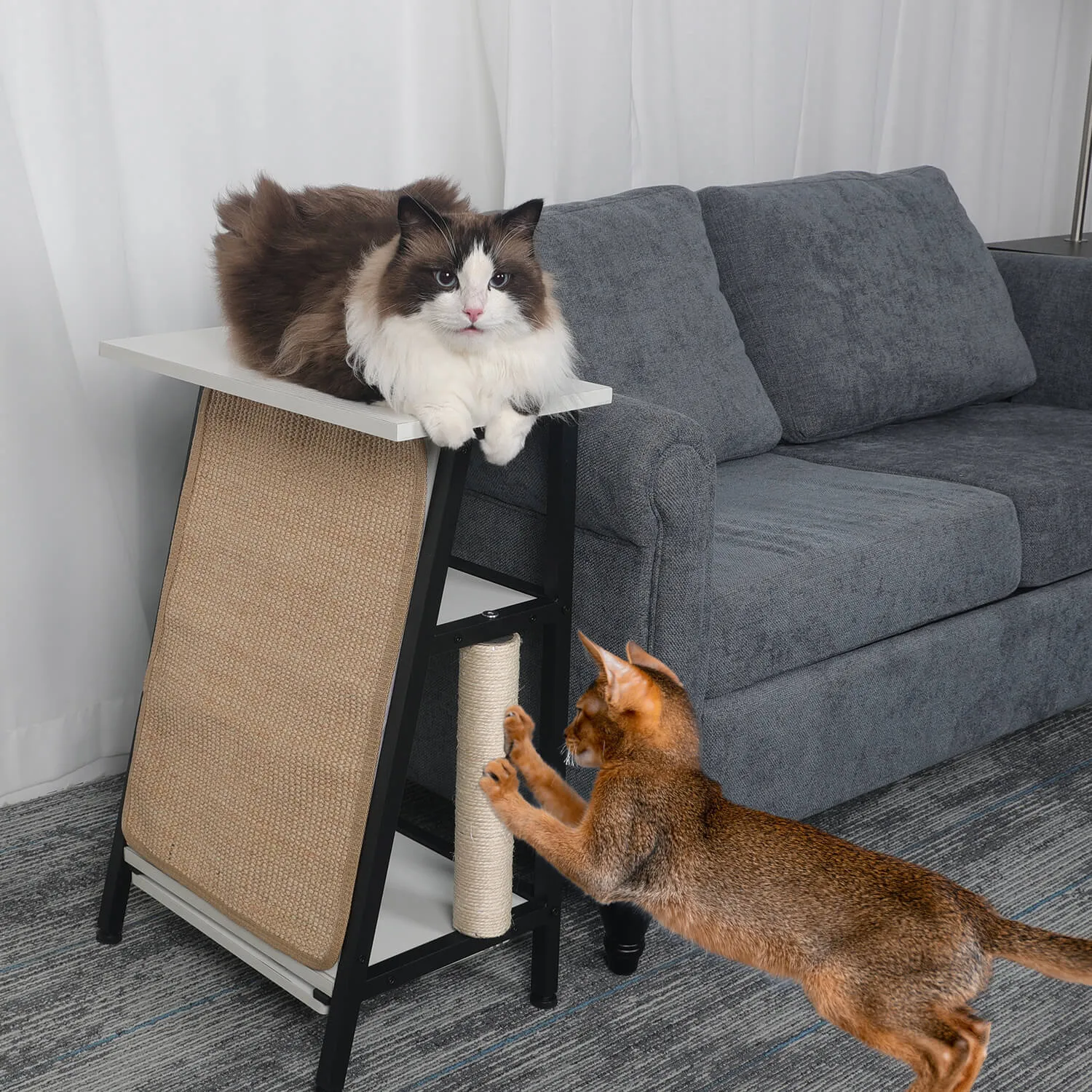 Cat Side Table With Feeding Station PF012