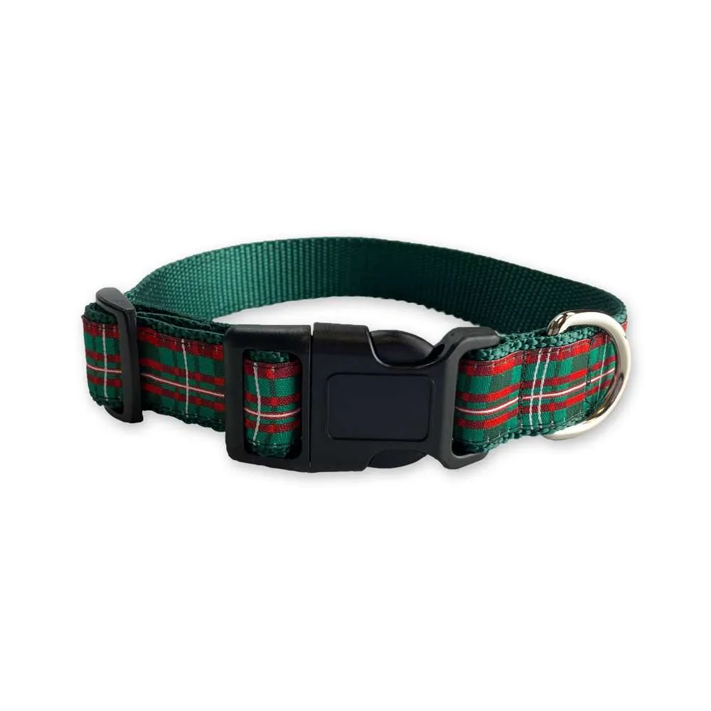 Christmas Plaid - Dog Collar