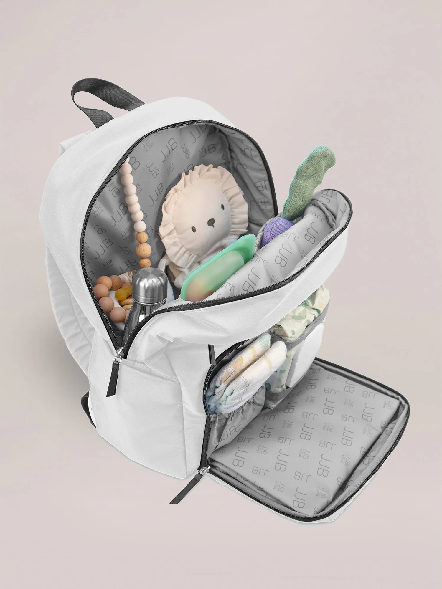 Deluxe Backpack Diaper Bag - Grey