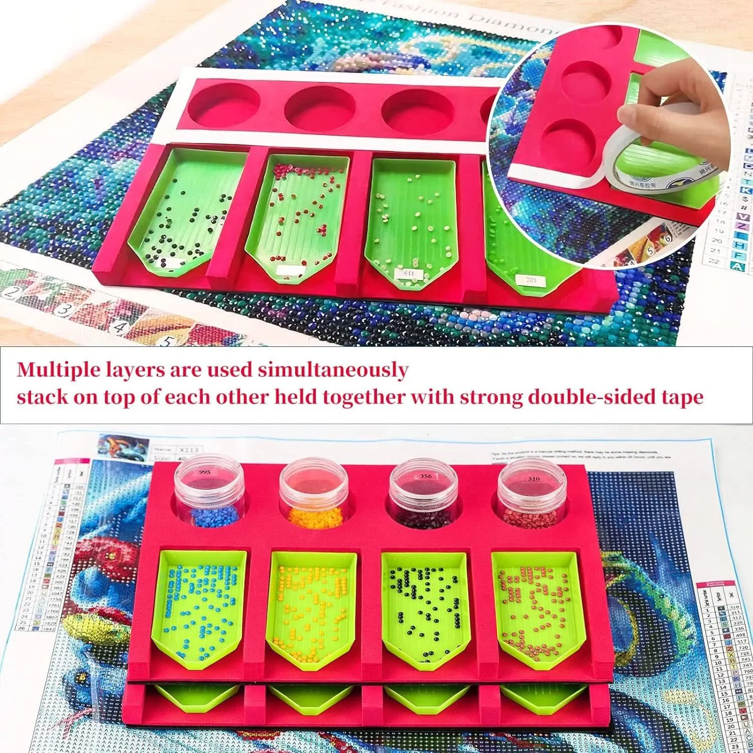 Diamond Bead Painting Tray Organizer