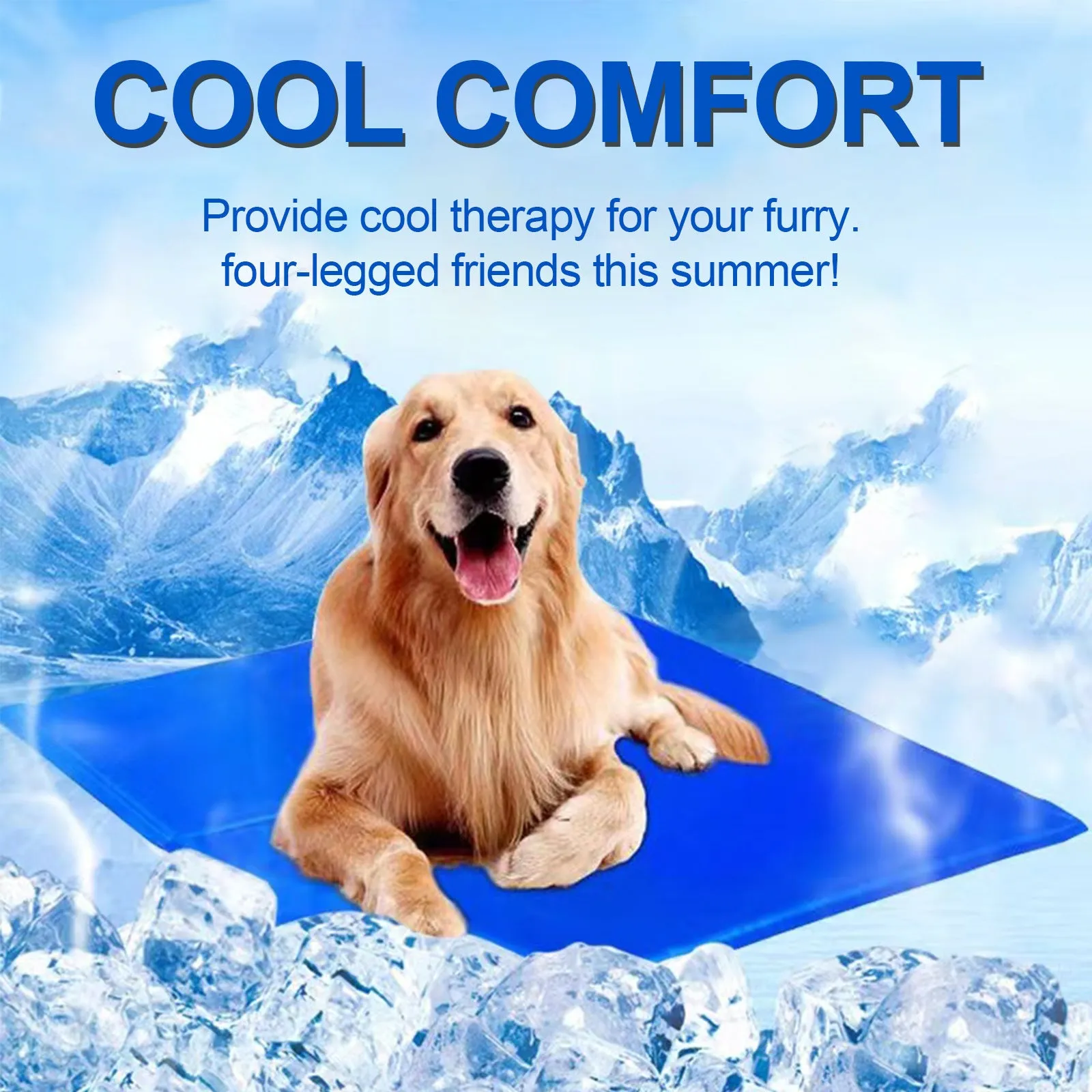 Dog Pet Cooling Pressure Activated Dog Cooling Pad