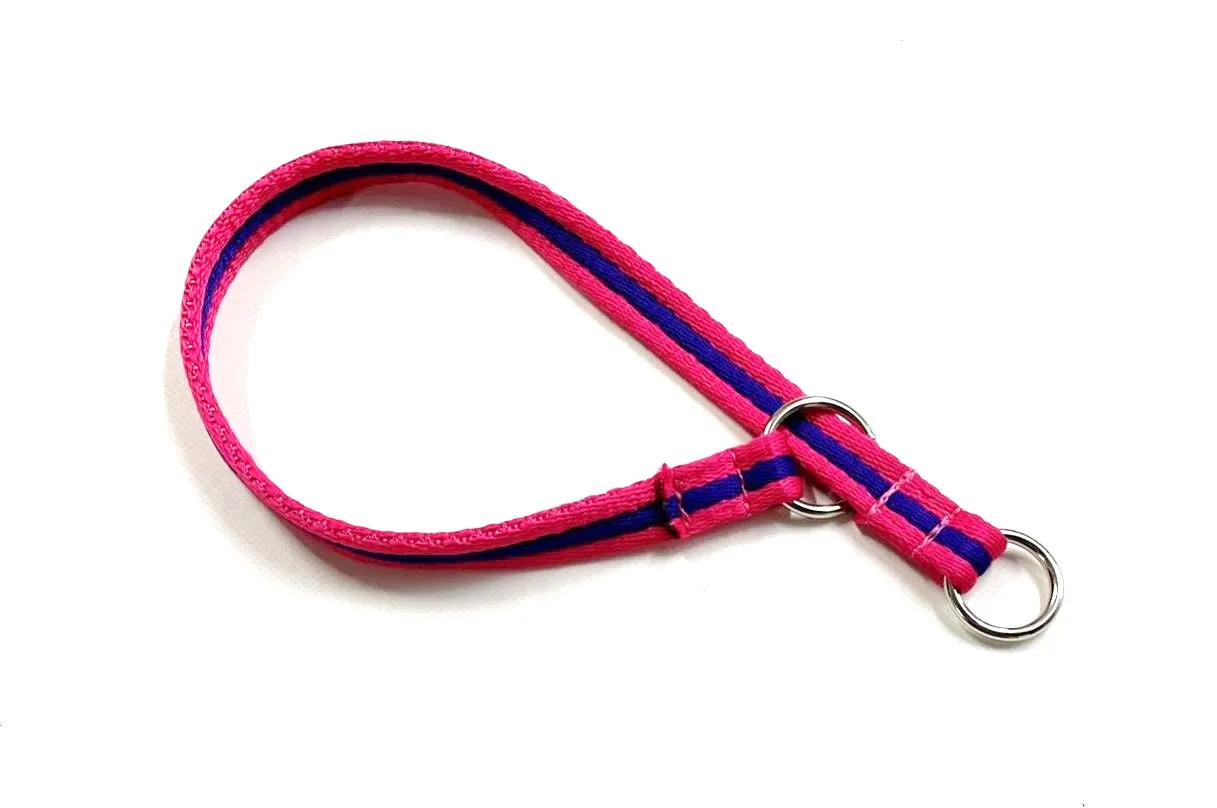 Dog Slip Collar 20" Neck Size 20mm 25mm Soft Air Webbing Various Colours