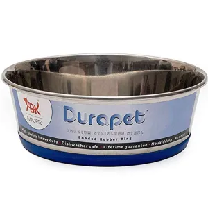 Durapet Bowl with Silicone Bonding for Dogs and Cats