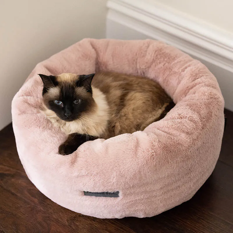 Dusty Pink Plush Donut