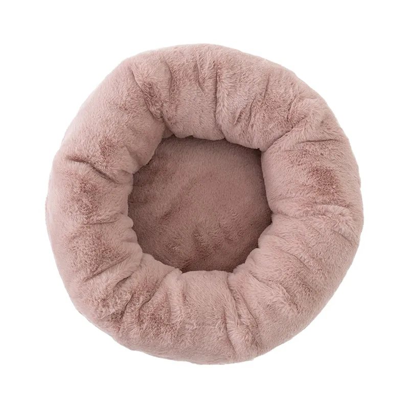 Dusty Pink Plush Donut