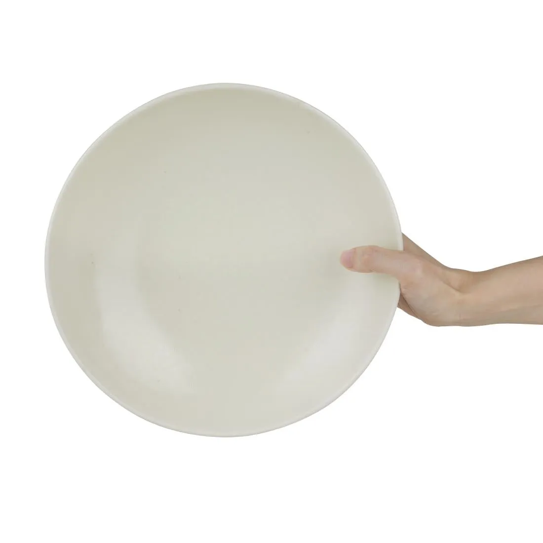 FC705 Olympia Build-a-Bowl White Flat Bowls 250mm (Pack of 4)