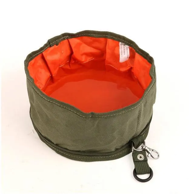 Featured:  Collapsible Pet Water / Food Bowl - Soft Travel Bowl for Dogs and Cats