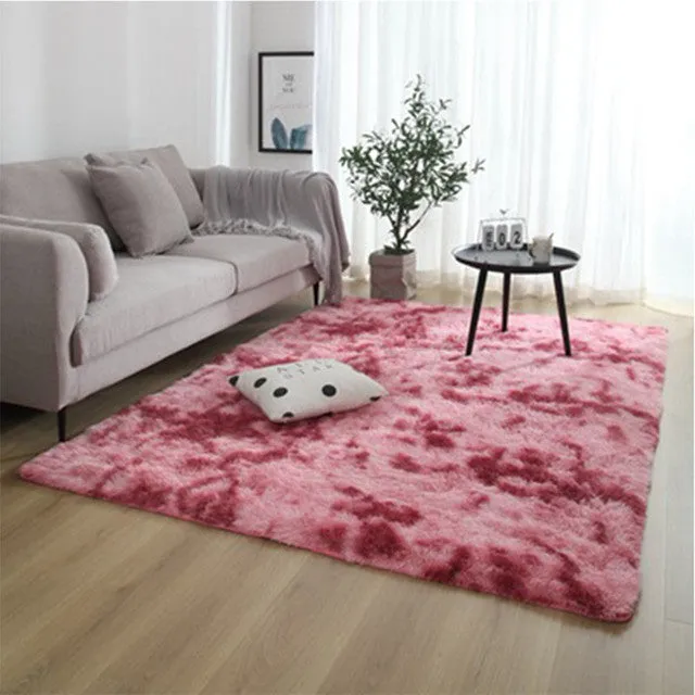 Fluffy Large Rugs for Modern Living Room