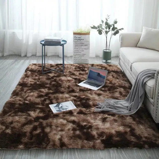 Fluffy Large Rugs for Modern Living Room