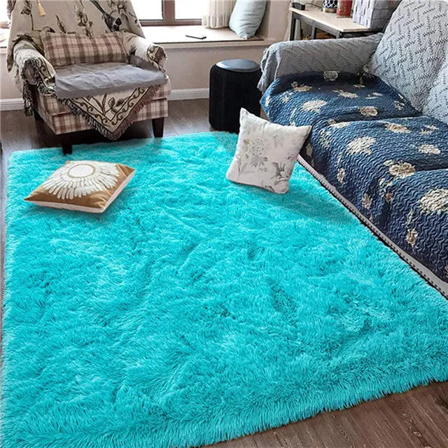 Fluffy Large Rugs for Modern Living Room