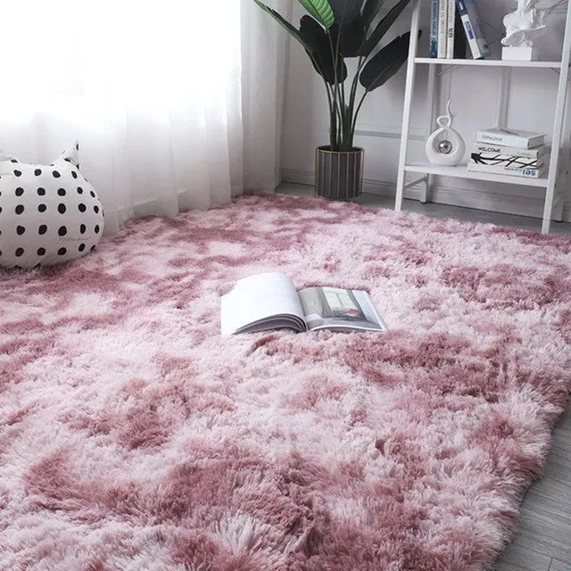 Fluffy Large Rugs for Modern Living Room