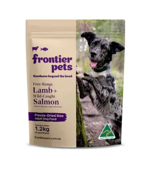 Frontier Pets Freeze Dried Raw Dog Food (Free-Range Lamb   Wild-Caught Salmon)