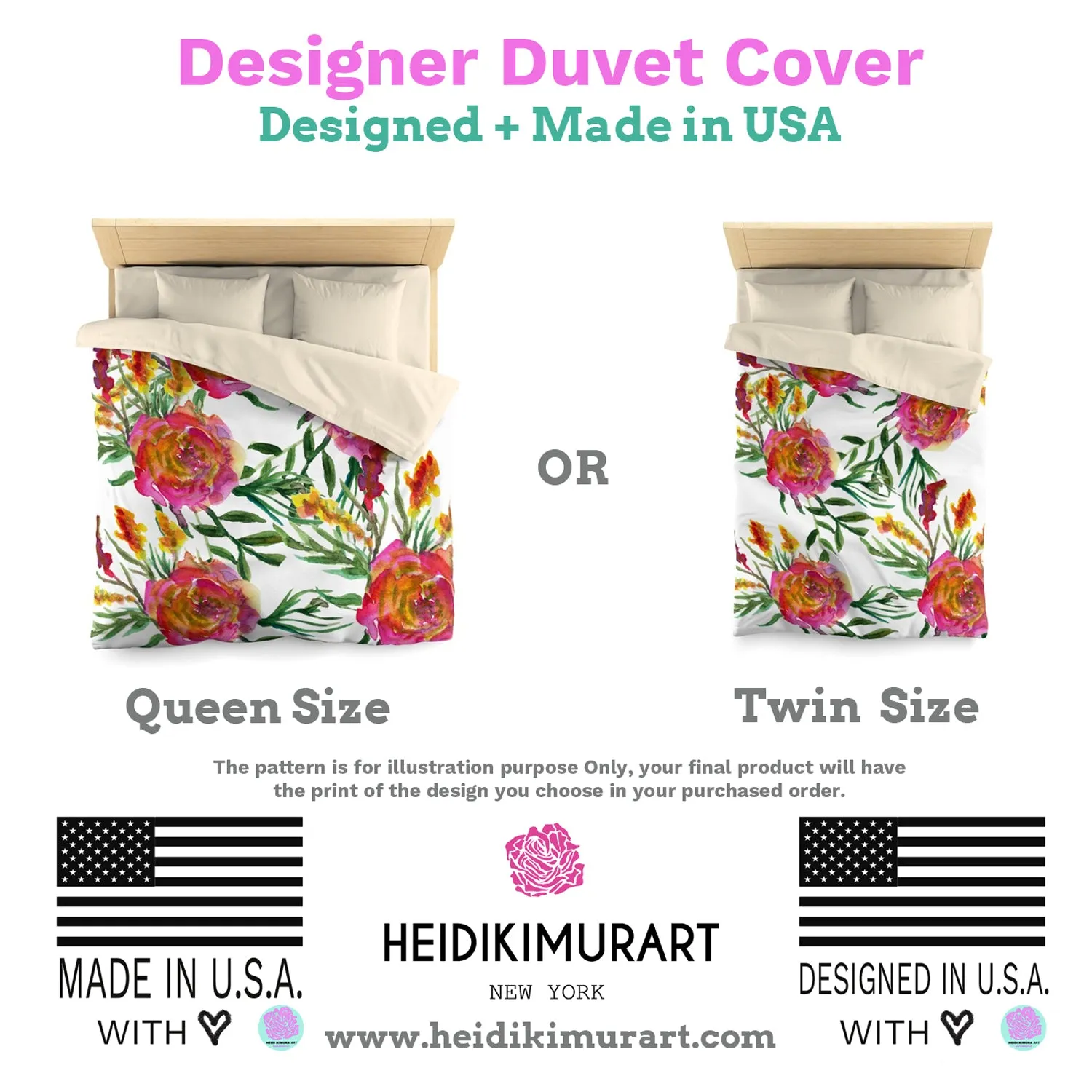 Green Tropical Leaf Print Designer Microfiber Duvet Cover - Made in USA (Twin/ Queen)