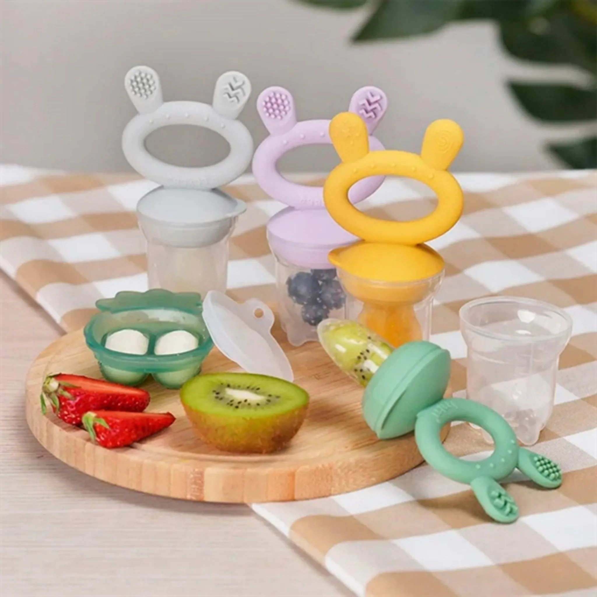 Haakaa Silicone Food Feeder Pea Green