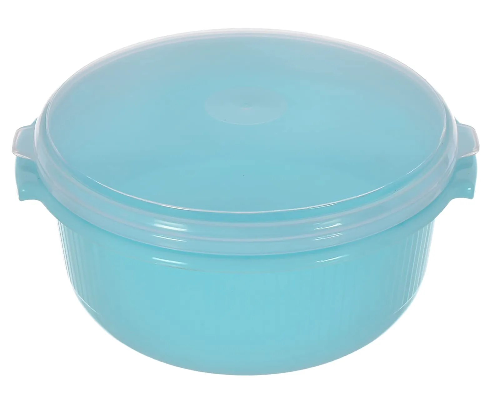 Heart Home Food Grade, Microwave & Freezer Safe Plastic Bowls, Food Storage Container Set With Lid, Set of 3 (3200ml, 1800ml, 1000ml) (Blue)-46HH0322