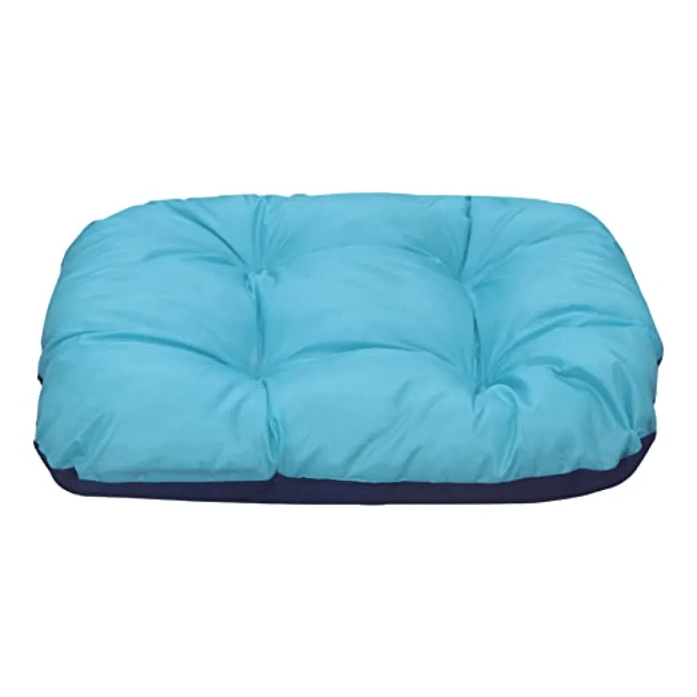 Hiputee Reversible Soft Bed Cushion for Dogs and Cats (Blue)