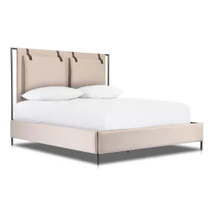 Leigh Queen Bed, Velvet Sand