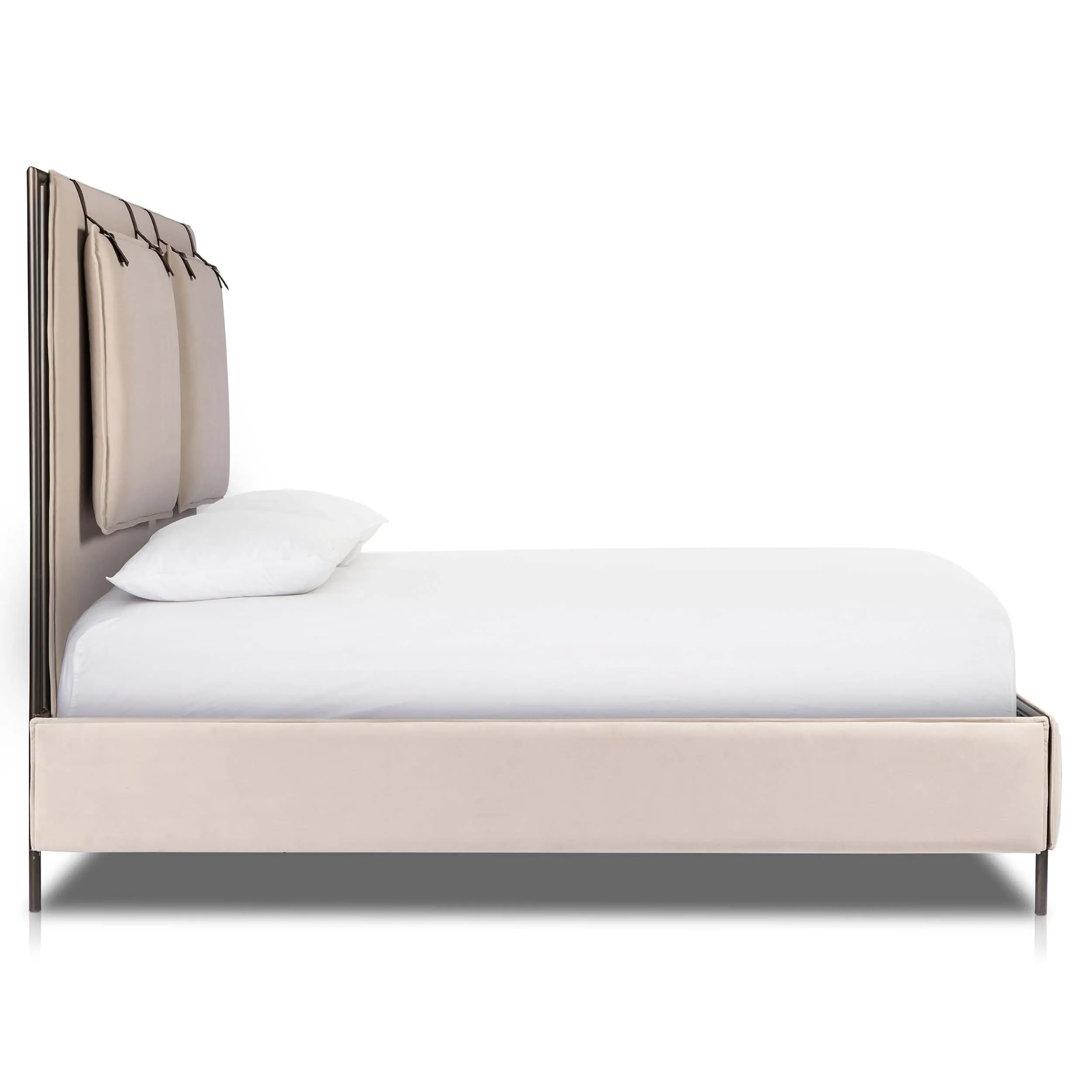 Leigh Queen Bed, Velvet Sand