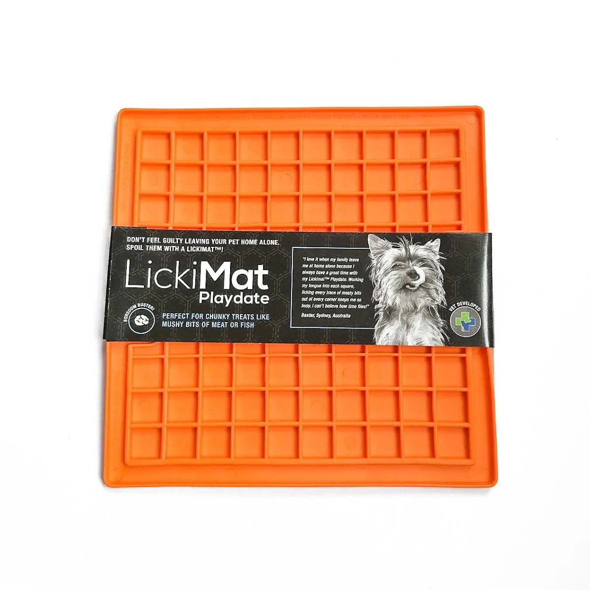 Lickimat Classic Playdate | Dog & Cat Enrichment | Slow Feeding, Treat Dispensing & Licking Mat Toy