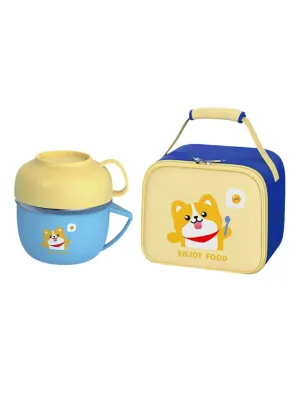 Little Surprise Box Handle Soup/Noodles Lunch Box with matching Cover