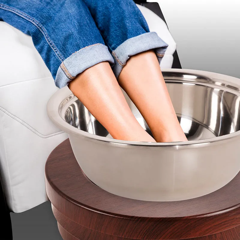 Living Earth Crafts Pedi Roll-Up Pedicure Bowl with Footrest & Lid