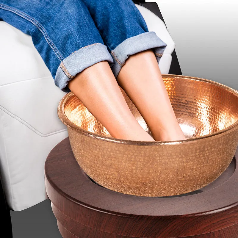 Living Earth Crafts Pedi Roll-Up Pedicure Bowl with Footrest & Lid