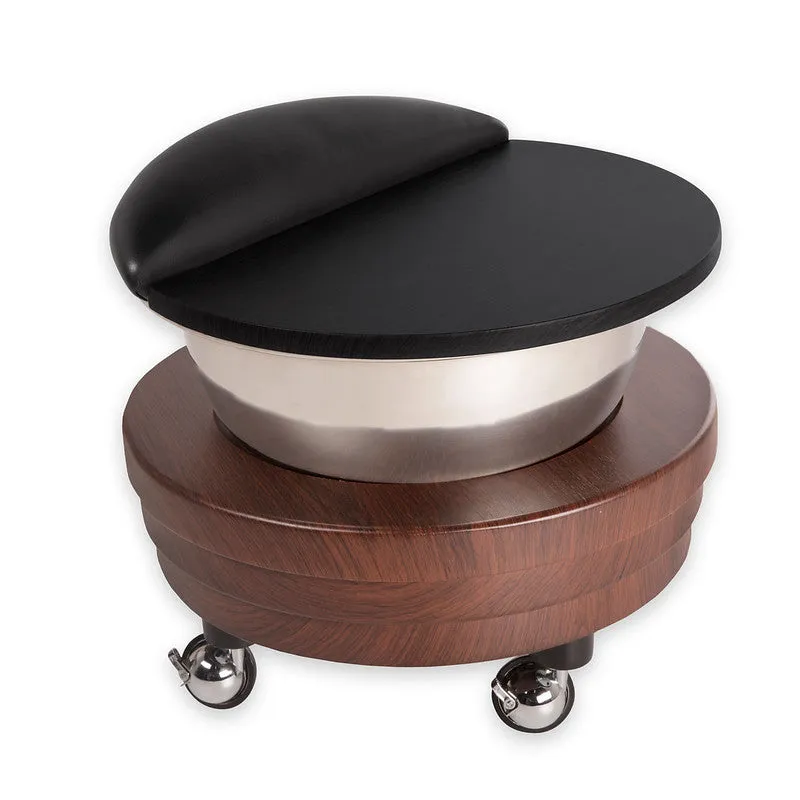 Living Earth Crafts Pedi Roll-Up Pedicure Bowl with Footrest & Lid