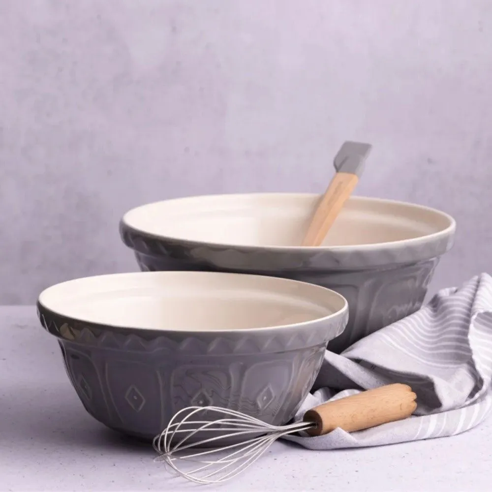 Mason Cash 24cm Grey Ceramic Mixing Bowl