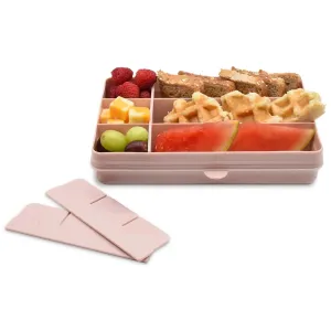 Melii Snackle Food Container with Removable Divider Pink 4oz