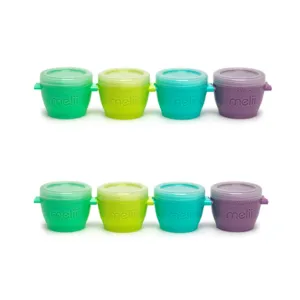 Melii Snap & Go Pods Baby Food Storage Container 4oz, (Pack of 8)