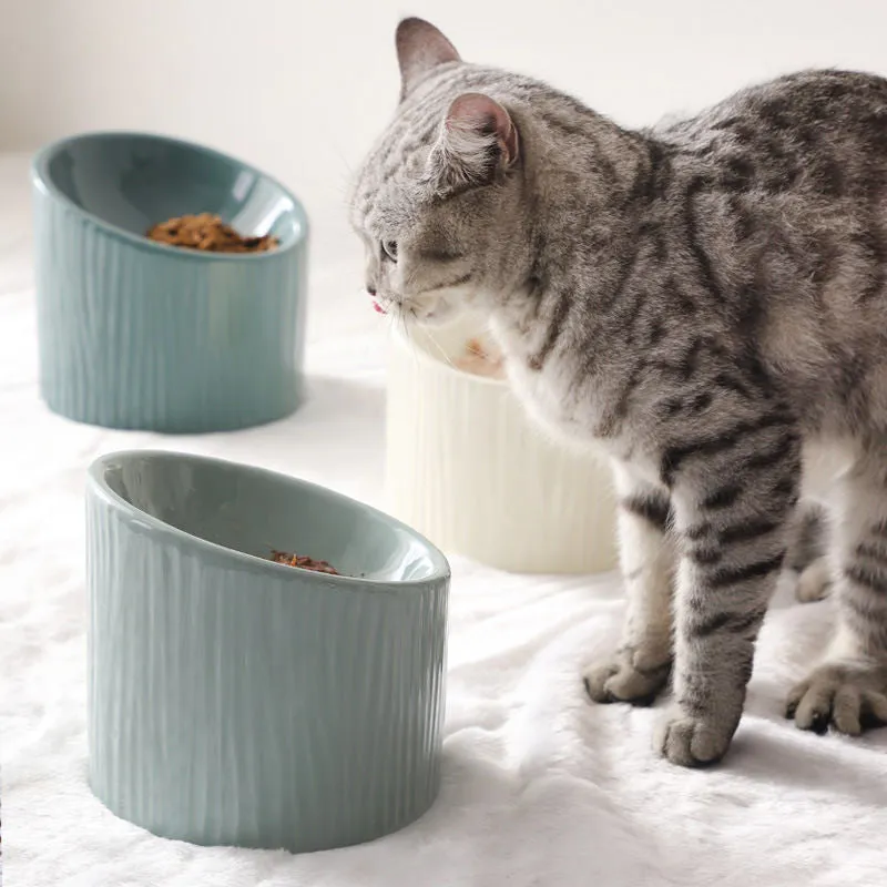 Nature-Inspired Ceramic Pet Bowl for Elevated Dining