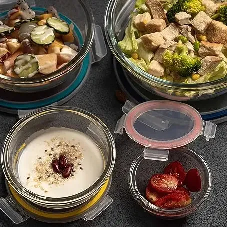 Nesting Borosilicate Glass Salad/Mixing Bowl Set - 8