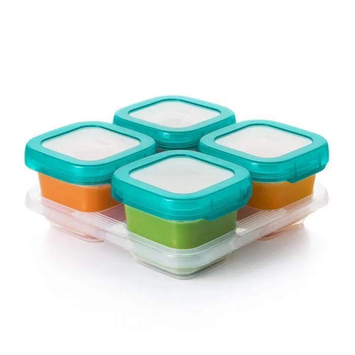 Oxo Tot Baby Blocks Freezer Storage Containers 4oz x 4