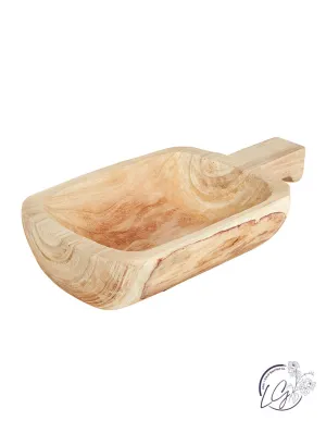 Paulownia Single Handle Tray