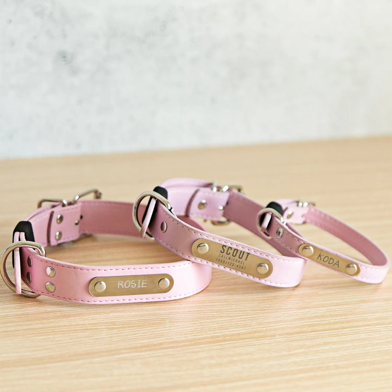 Personalized Leather Pet Collars