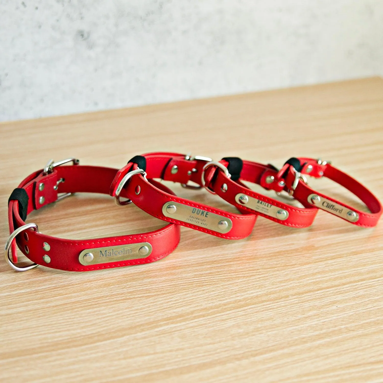 Personalized Leather Pet Collars