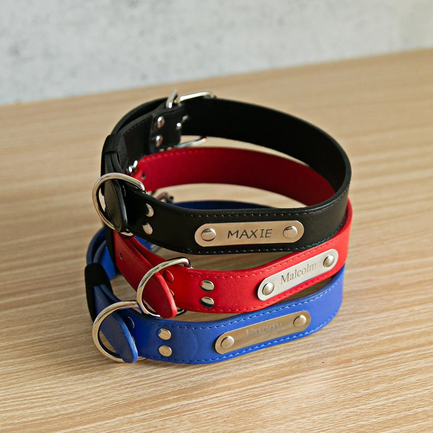 Personalized Leather Pet Collars